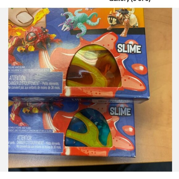 Complete Set Mega Construx Breakout Beasts Egg With Figurine Spitters Series 1 - Picture 4 of 8